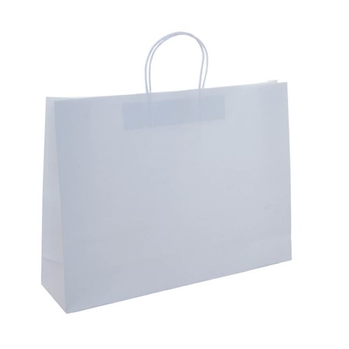 A3 Boutique White Paper Carry Bags 420x310mm (Qty:250)