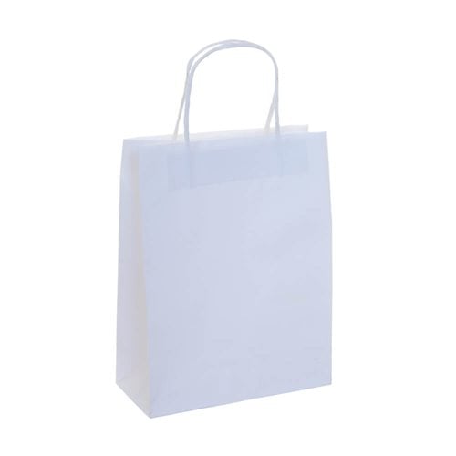 A5 White Paper Carry Bags 200x290mm (Qty:250)