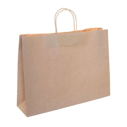 A3 Boutique Brown Paper Carry Bags 420x310mm (Qty:50)