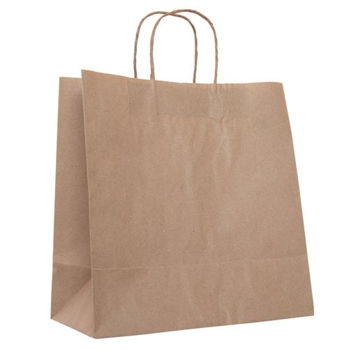 Brown Takeaway Paper Carry Bags 320x330mm (Qty:250)