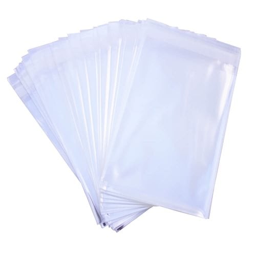 BOPP Peel & Seal Bags + Tape 130x90mm 35µm (Qty:1000)