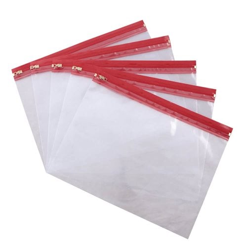 Zipper Bags Plastic Wallet 230 x 325mm