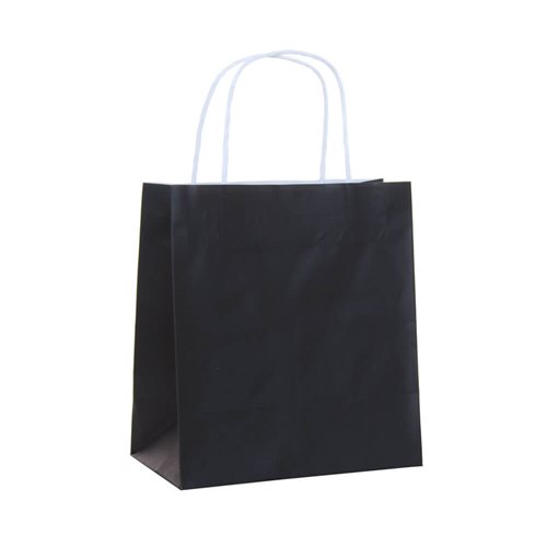 Black Paper Carry Bags 170x200mm (Qty:50)