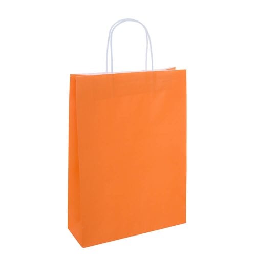 A4 Orange Paper Carry Bags 260x350mm (Qty:50)