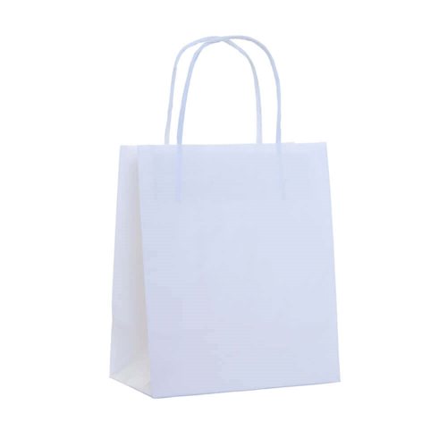 White Paper Carry Bags 170x200mm (Qty:50)