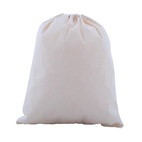 Drawstring Calico Bags 600x500mm | Natural Calico (Qty:50)