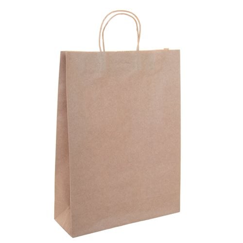 A3 Brown Paper Carry Bags 310x420mm (Qty:50)