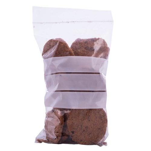 Resealable Bags with Write On Panel - 125x200mm 50µm (Qty:1000)