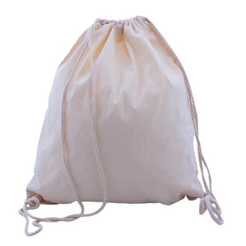 Calico Backpack Bags 460x370mm | Natural Calico (Qty:50)