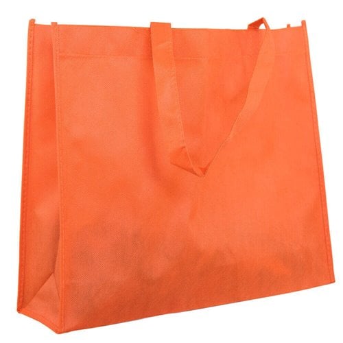 Orange Reusable Non Woven Polypropylene fabric bag