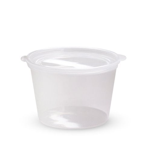 70ml sauce cup with hinged lid