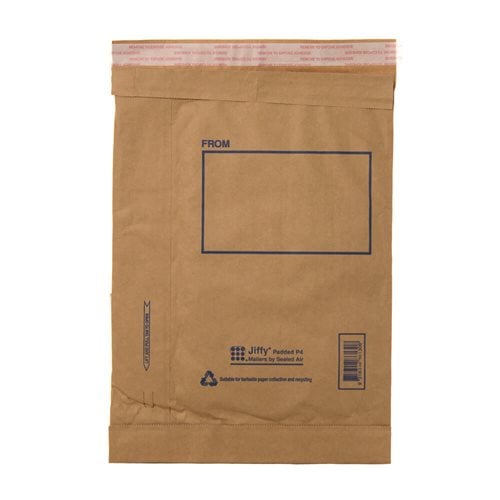 Size 4 Jiffy Padded Mailing Bags 241x343mm (Qty:100)