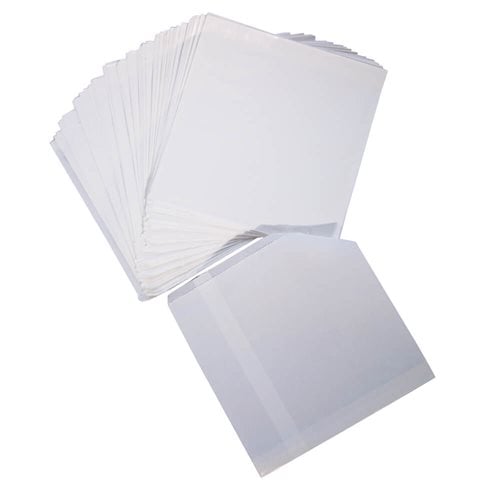 Flat Glossy White Paper Bags Size 2 200x200mm (Qty:500)