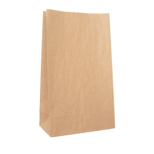 Brown Paper Grocery Bags Size 3 160x300mm & 85mm Gusset (Qty:500)