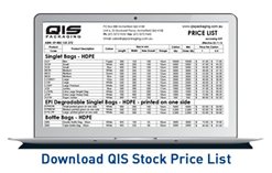 Prices for our whole range of packaging products.