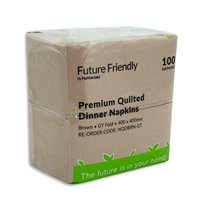 Brown Quilted napkin GT Fold