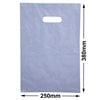 Medium Clear Plastic Carry Bags 250x380mm (Qty:100)