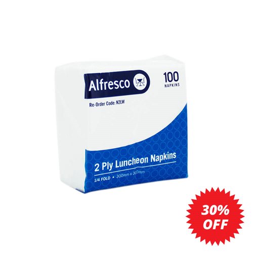 2 ply FSC Luncheon Napkin1/4 fold - dimensions