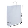 White Paper Carry Bags 340x480mm (Qty:50)