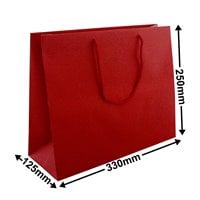 Red Boutique Small Matte Bag  250 x 330. Pack of 50
