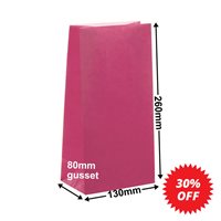 Paper Gift Bags Pink 130x260+80 no handles