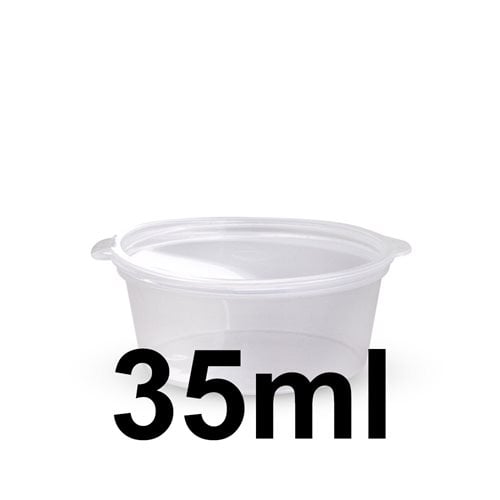 35ml sauce cup with hinged lid - dimensions