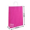 A3 Pink Paper Carry Bags 310x420mm (Qty:50)