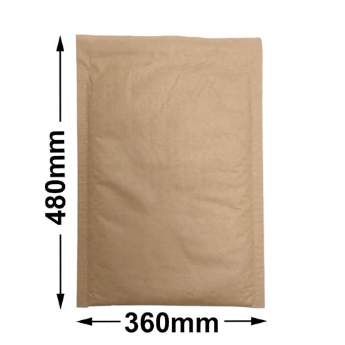 Honeycomb Paper Padded Mail Bags Size 7 360x480mm (Qty:50) - dimensions