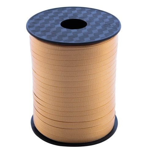Curling Ribbon Gold 5mm wide x 457m per roll - dimensions