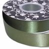 Double sided Satin Ribbon Olive 25mm wide x 30m per roll
