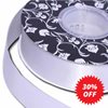 Double sided Satin Ribbon Silver 25mm wide x 30m per roll