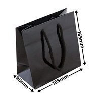 Black Extra Small Gloss 165x165mm 50 pack