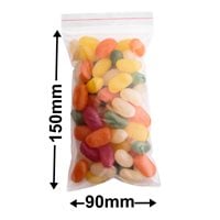Resealable Press Seal Bags 90x150mm 50µm (Qty:1000)