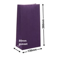 Paper Gift Bags Purple 130x260+80 no handles