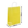 A4 Yellow Paper Carry Bags 260x350mm (Qty:250)