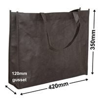 Black Reusable Non Woven Polypropylene fabric bag