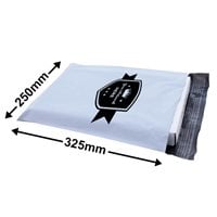 Custom Printed Tamper-proof Courier Bags 1 Colour 2 Sides 325x250mm