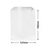 Half-size Flat White Paper Bags 127x150mm (Qty:100)