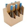 Brown 6 Bottle Wine Carry Boxes 210x420mm (Qty:10)