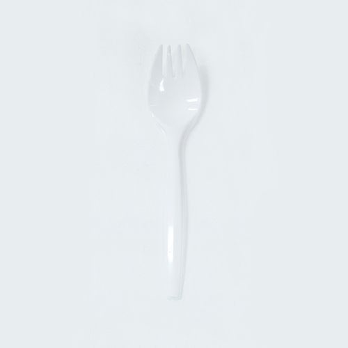 48 Count White Disposable Sporks 