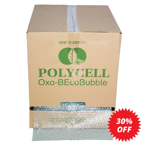 10mm Perforated Bubblewrap in Dispenser Box 375mm x 50m - dimensions