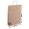 Brown Paper Carry Bags 340x480mm (Qty:250)