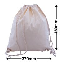 Backpack - Calico Bags Drawstring 370mm x 460mm