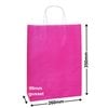 Paper Carry Bag Pink 260x350 + 90