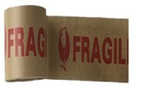 Kraft Paper Tape 48mm Fragile Warning