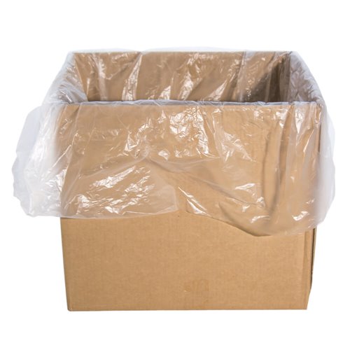 Carton Liner clear plastic 640x640+390 - Carton 500 - dimensions