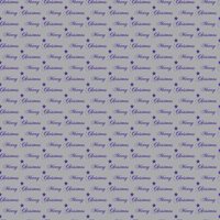 Silver Wrapping Paper with Purple Merry Christmas printed