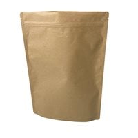 Stand-Up Resealable Kraft Paper Pouch Bags 345x235mm (Qty:100)