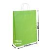 A3 Lime Green Paper Carry Bags 310x420mm (Qty:250)