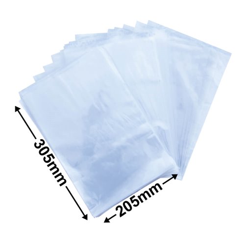 Poly Bags 205x305mm 35µm (Qty:1000) - dimensions